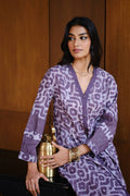 Lilac Maze Soft Linen Kurta Set