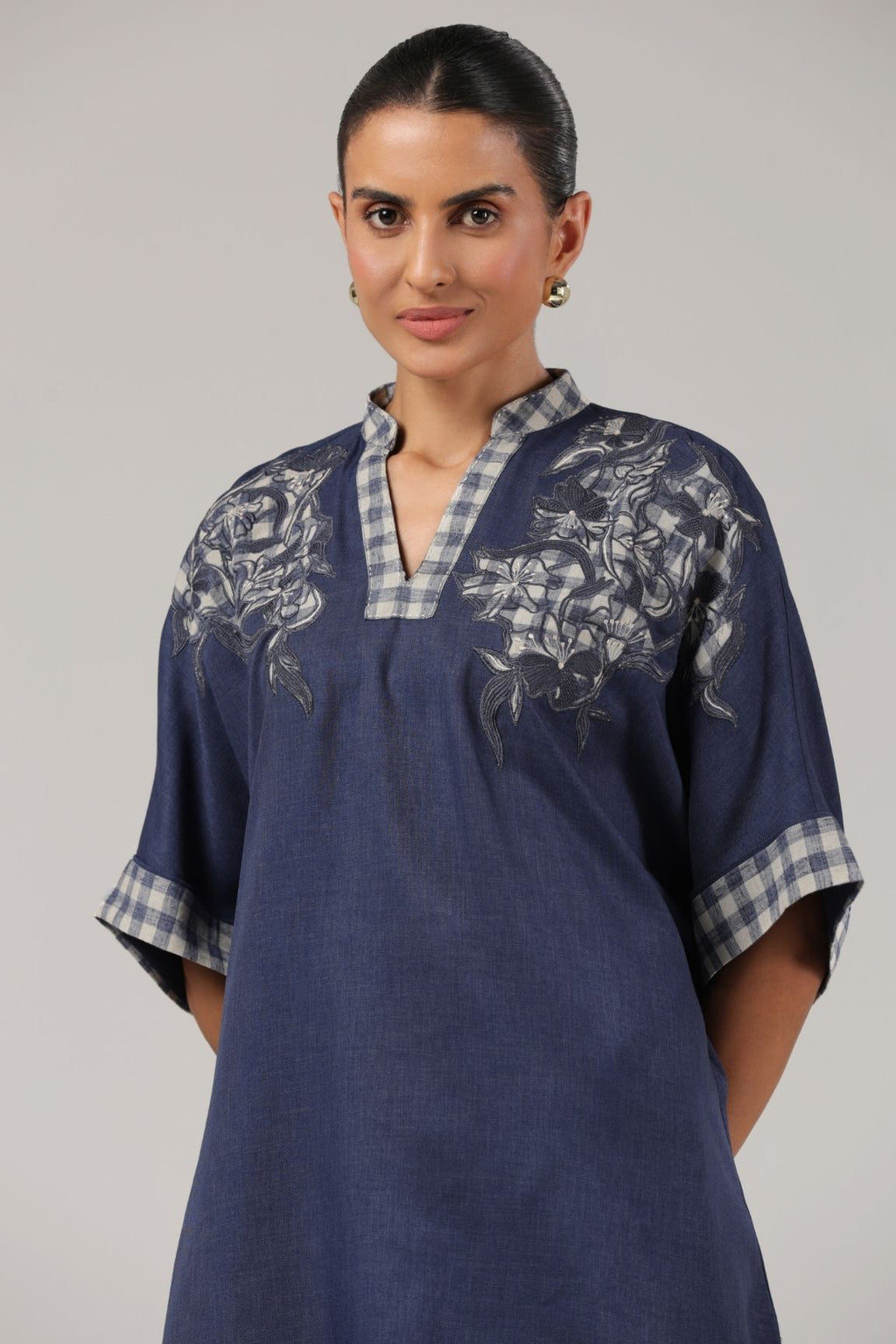 Indigo Embroidered Co-ord Set