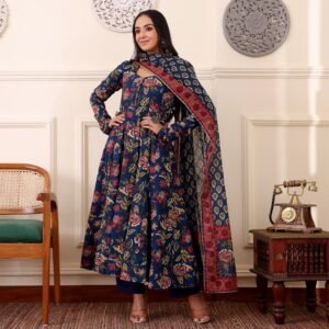 Jamini Cotton Kalidaar Set - Image 12