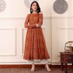 Alternative view of Yanika Georgette Kurta