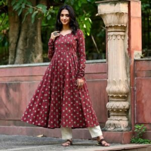 Rojassa Kantha Cotton Kurta