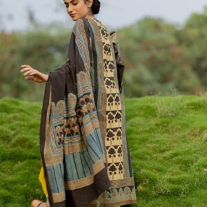 Set of 3 - Kurta, Dupatta, Culotte - Aviv