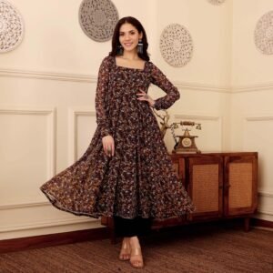 Alternative view of Ramola Georgette Kurta