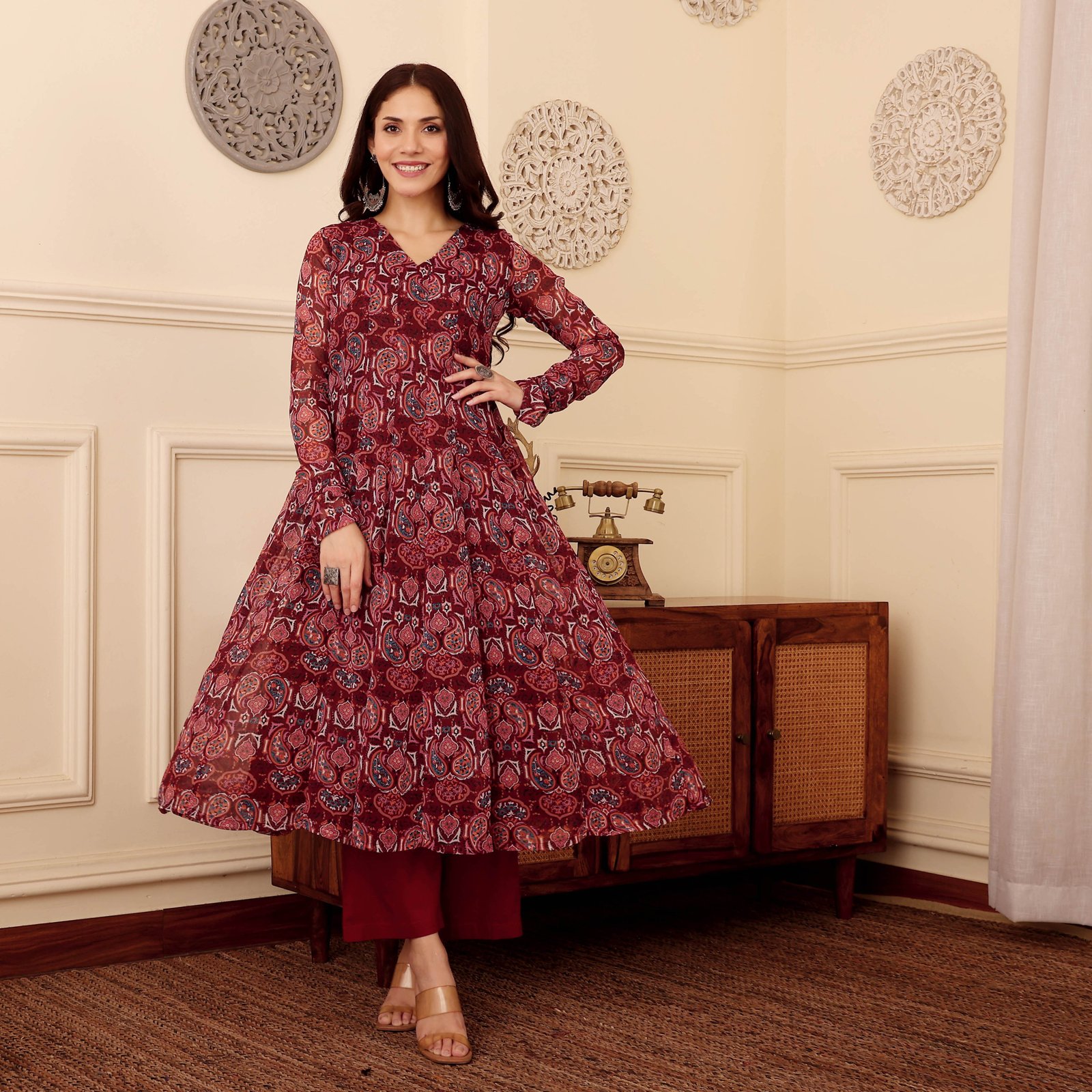 Tilotma Georgette Kurta - Image 6