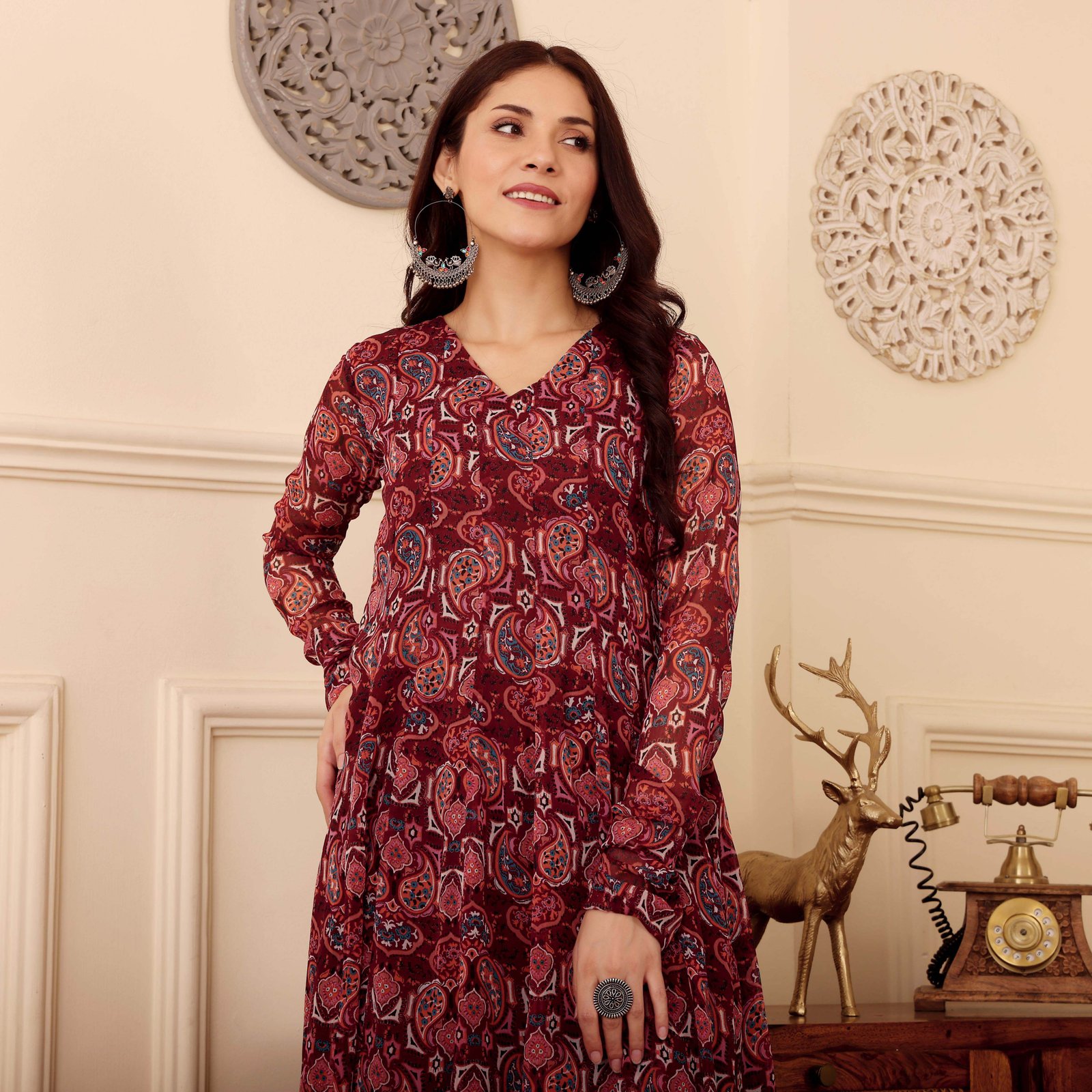 Tilotma Georgette Kurta - Image 2
