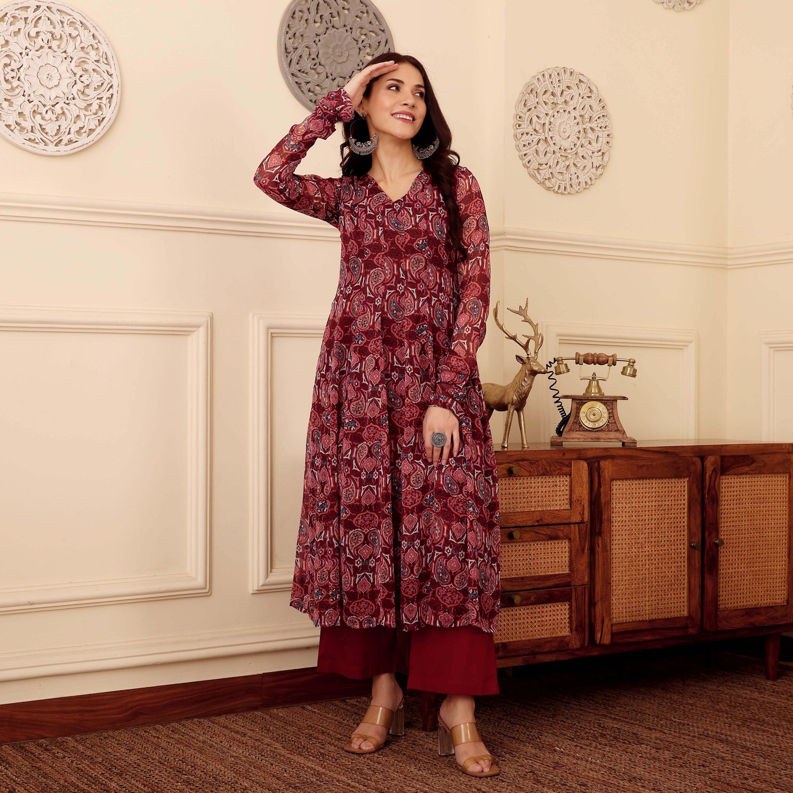 Tilotma Georgette Kurta - Image 3