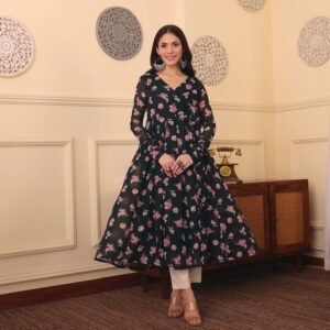 Alternative view of Fai Georgette Kurta