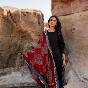 Set of 3 - Kurta, Dupatta & Pants - Swa 04