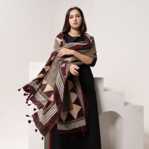 Set of 3 - Kurta, Dupatta & Culotte - Aabaan 07 - Image 6