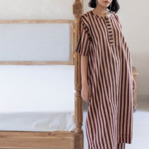 Omi Kurta Set of 2 - Maroon meadow