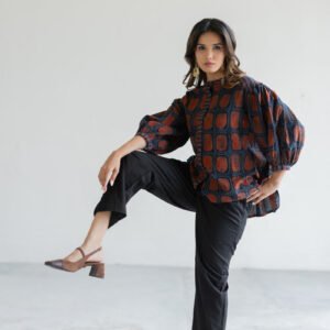 Amlan Top - Kumo Indigo - Image 11