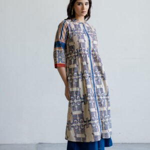 Pintuck Kurta - Avira Natural White