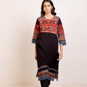 Classic Kurta - Ona Black - Image 3