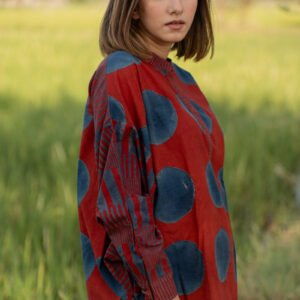 Freesize Anti-fit Top - Red Polka - Image 7