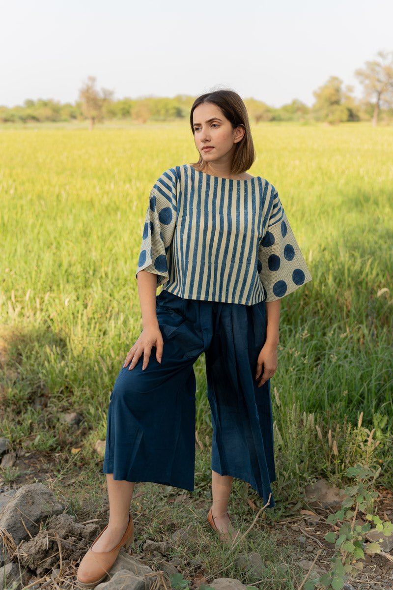Basic Top - Indigo Stripes - Image 4