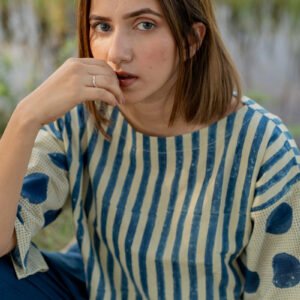 Basic Top - Indigo Stripes