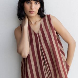 Tara Top - Maroon meadow - Image 6