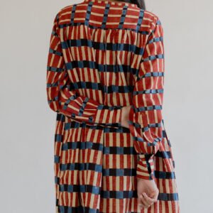 Navi Pintuck Tunic - Cut Stripes - Image 3