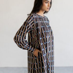 Navi Pintuck Tunic - Split Stripes - Image 5