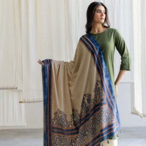 Set of 3 - Kurta, Culottes & Dupatta - Mrida 17 - Image 3