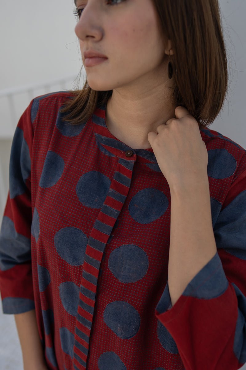 A-Line Kurta - Red - Image 2