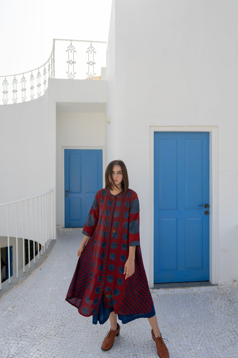 A-Line Kurta - Red - Image 8