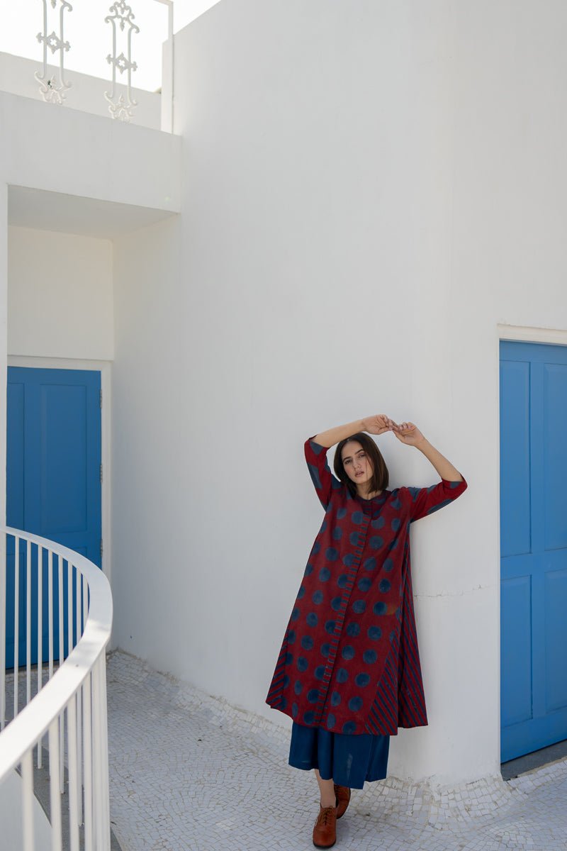 A-Line Kurta - Red - Image 32