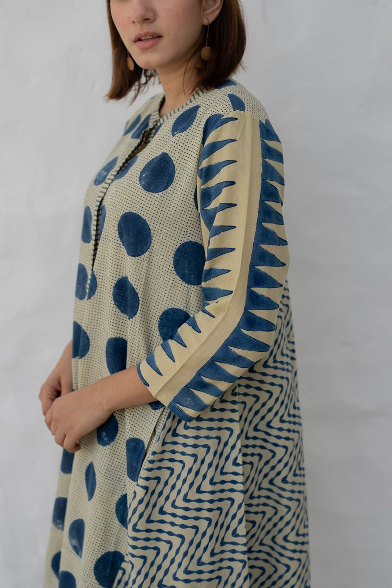 A-Line Kurta - Indigo - Image 12