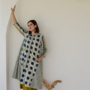 A-Line Kurta - Indigo