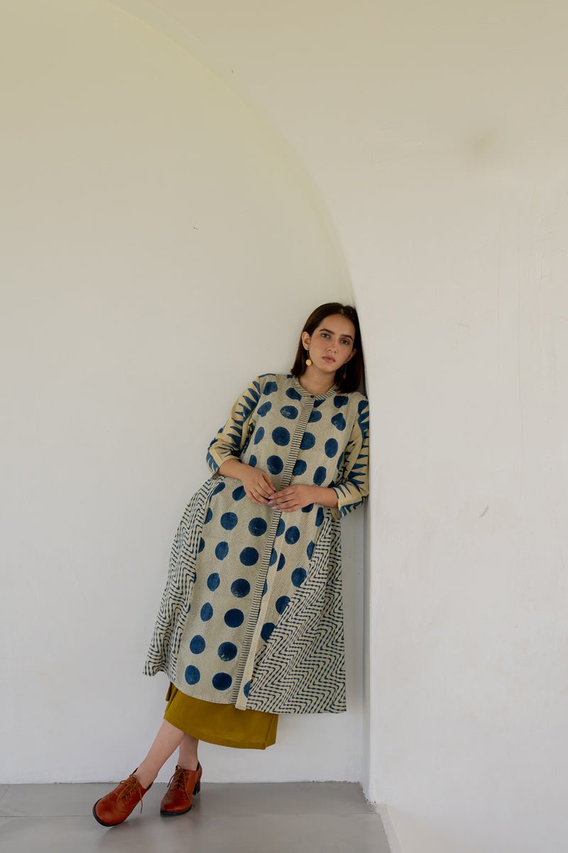 A-Line Kurta - Indigo - Image 4