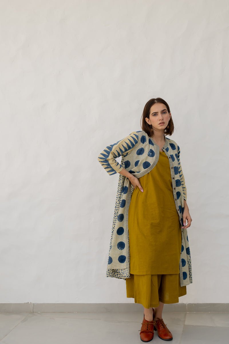 A-Line Kurta - Indigo - Image 21