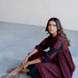Amra Side Pleat Kurta - Yana - Image 8