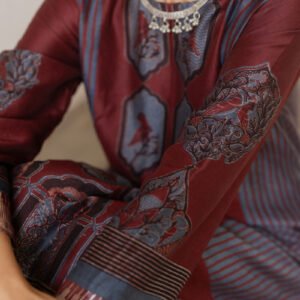 Alternative view of Chanderi Silk Classic Kurta Set of 2 - Noura