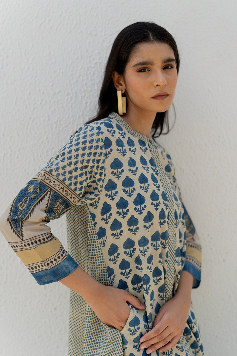 A-line Kurta - Ark Indigo - Image 2