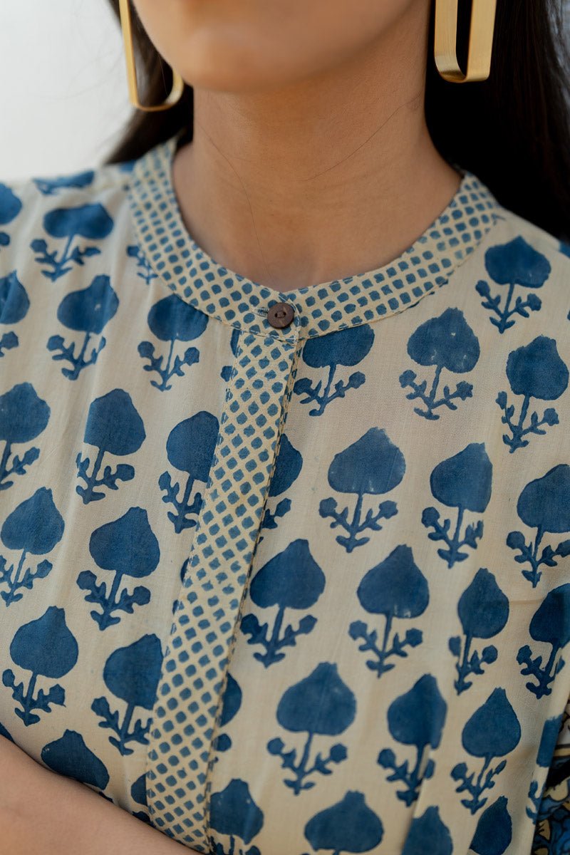 A-line Kurta - Ark Indigo - Image 11