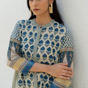 A-line Kurta - Ark Indigo - Image 8