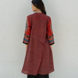 A-line Kurta - Baani Red - Image 9