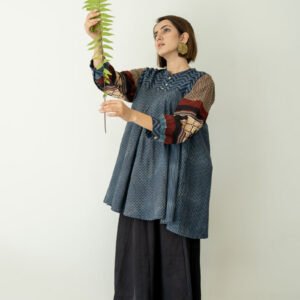 Bias Tunic - Indigo & Black - Image 4